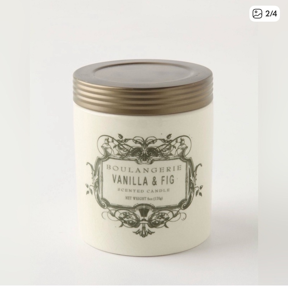 Anthropologie Boulangerie Vanilla & Fig Candle